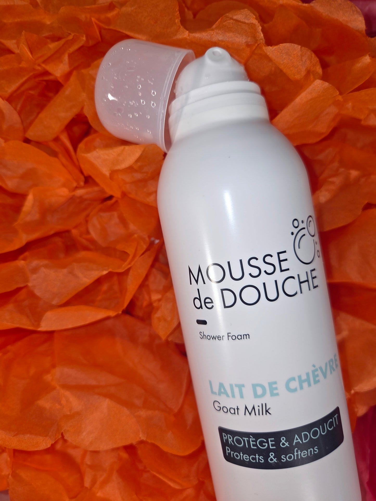 Mousse de Douche 200ml au Lait de Chèvre BIO - Protège & Adoucit