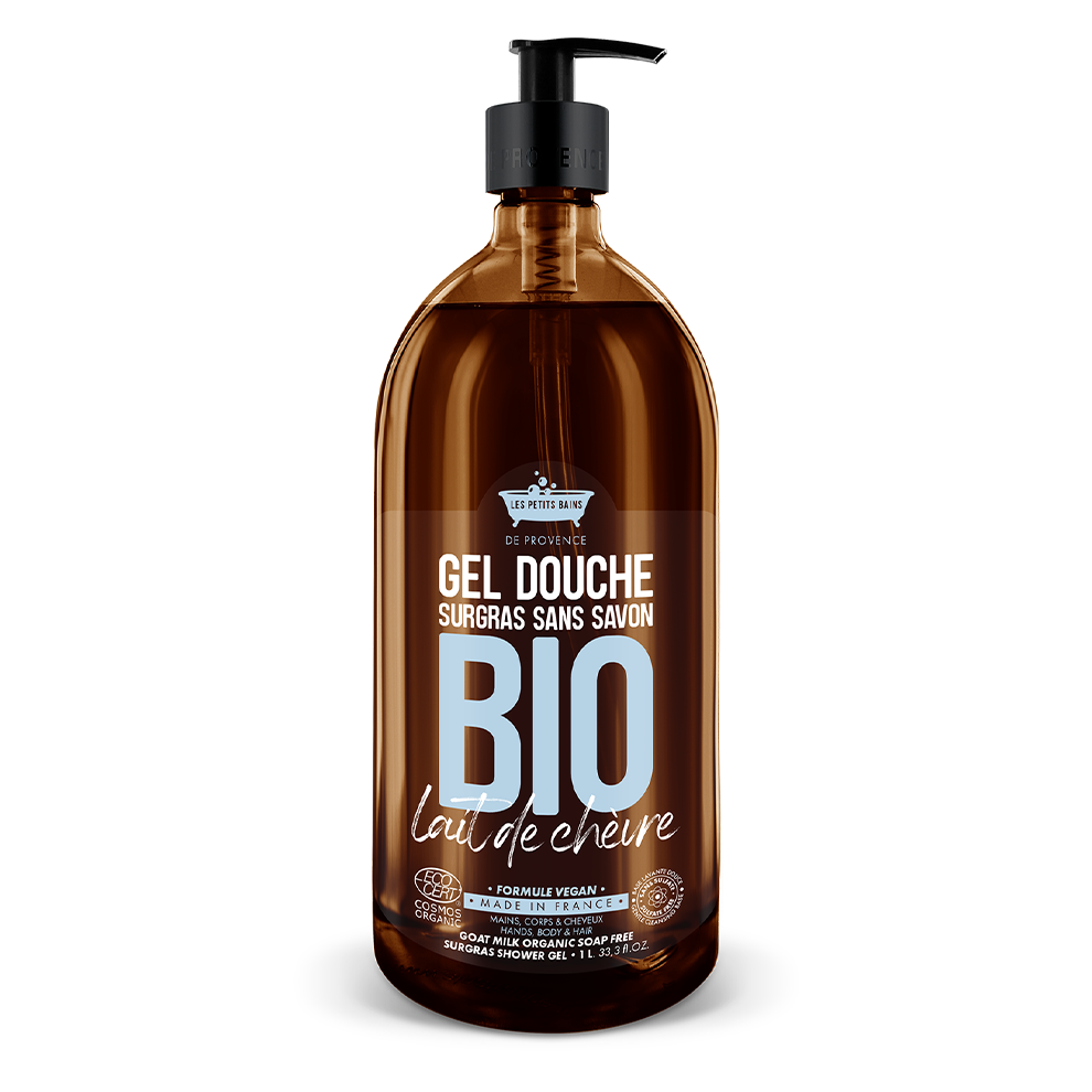 Gel Douche BIO Au lait de Chèvre 1L