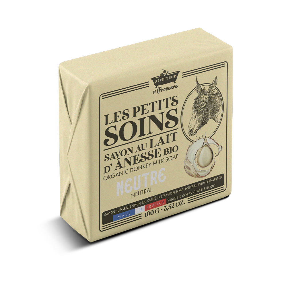 Savon au Lait d'Anesse Bio Neutre 100g - Les Petits Soins
