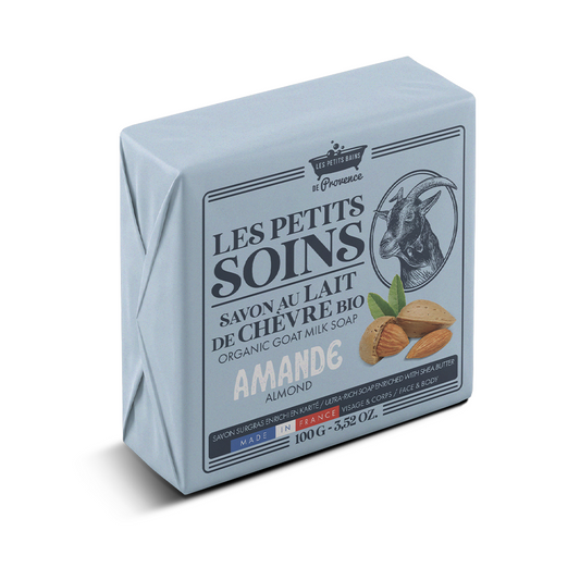 Savon au Lait de Chèvre Bio Amande 100g - Les Petits Soins