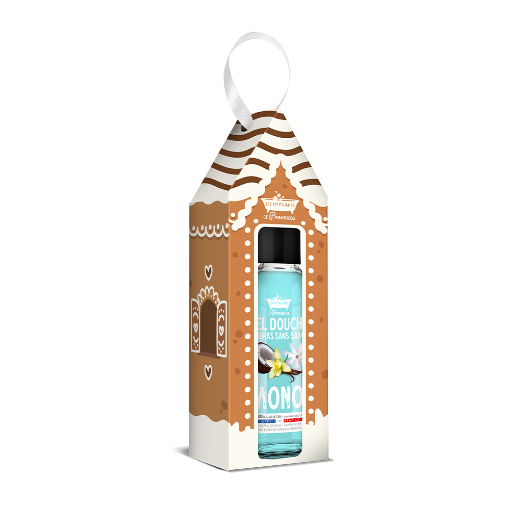 Gel Douche Surgras Sans Savon Monoi 30ml - Coffret Maison des Senteurs