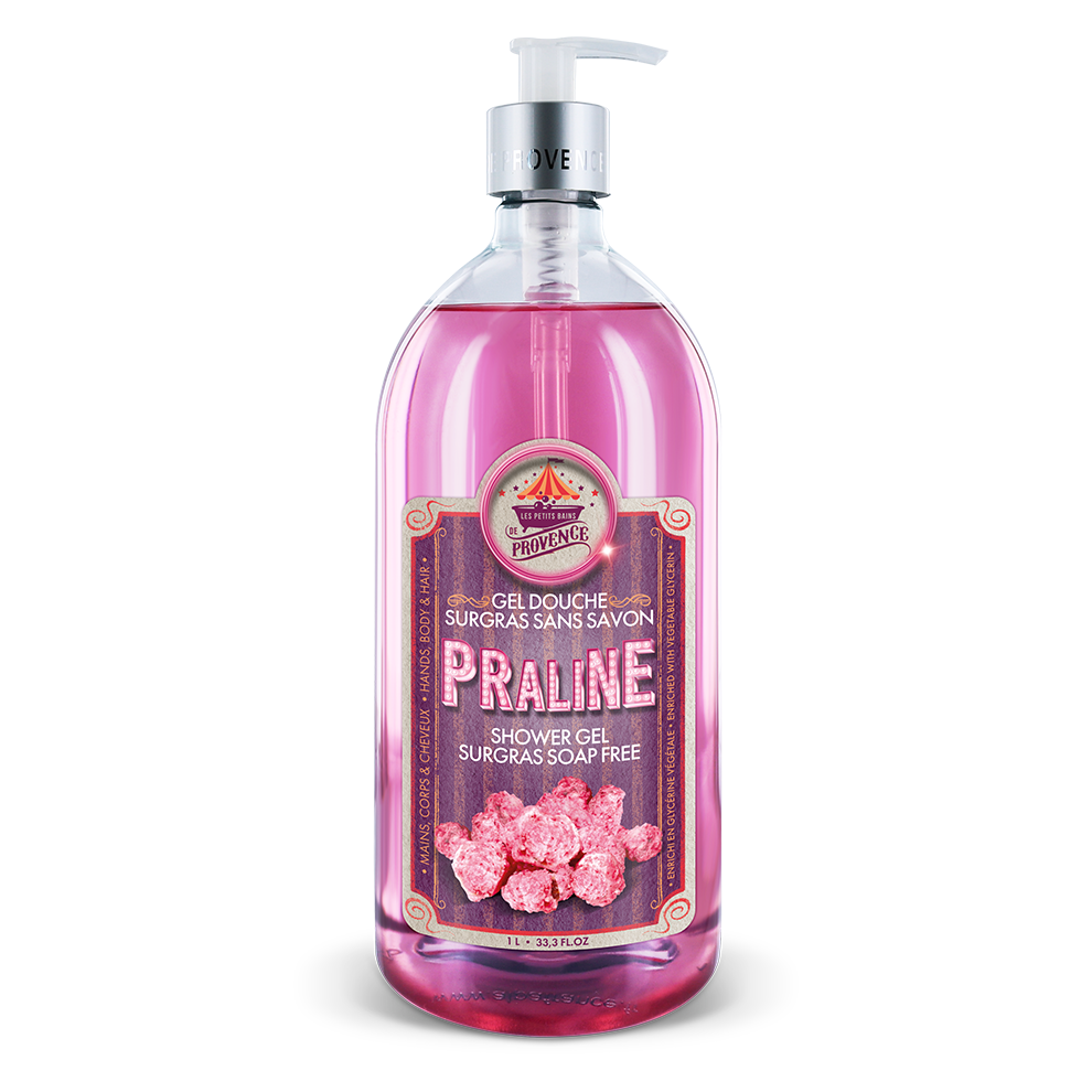 Gel Douche 1L Praline - Les Petits Bains de Provence