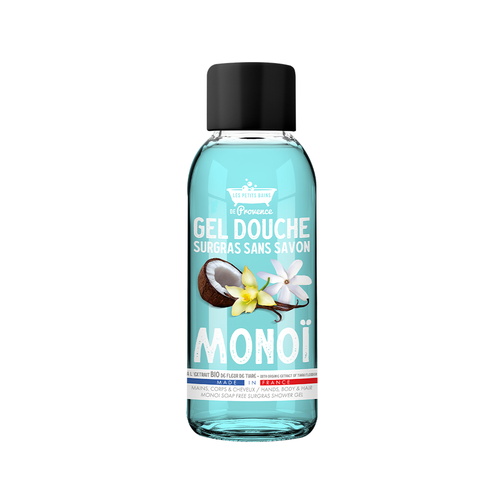 Gel Douche Surgras Sans Savon Monoi 30ml - Coffret Maison des Senteurs
