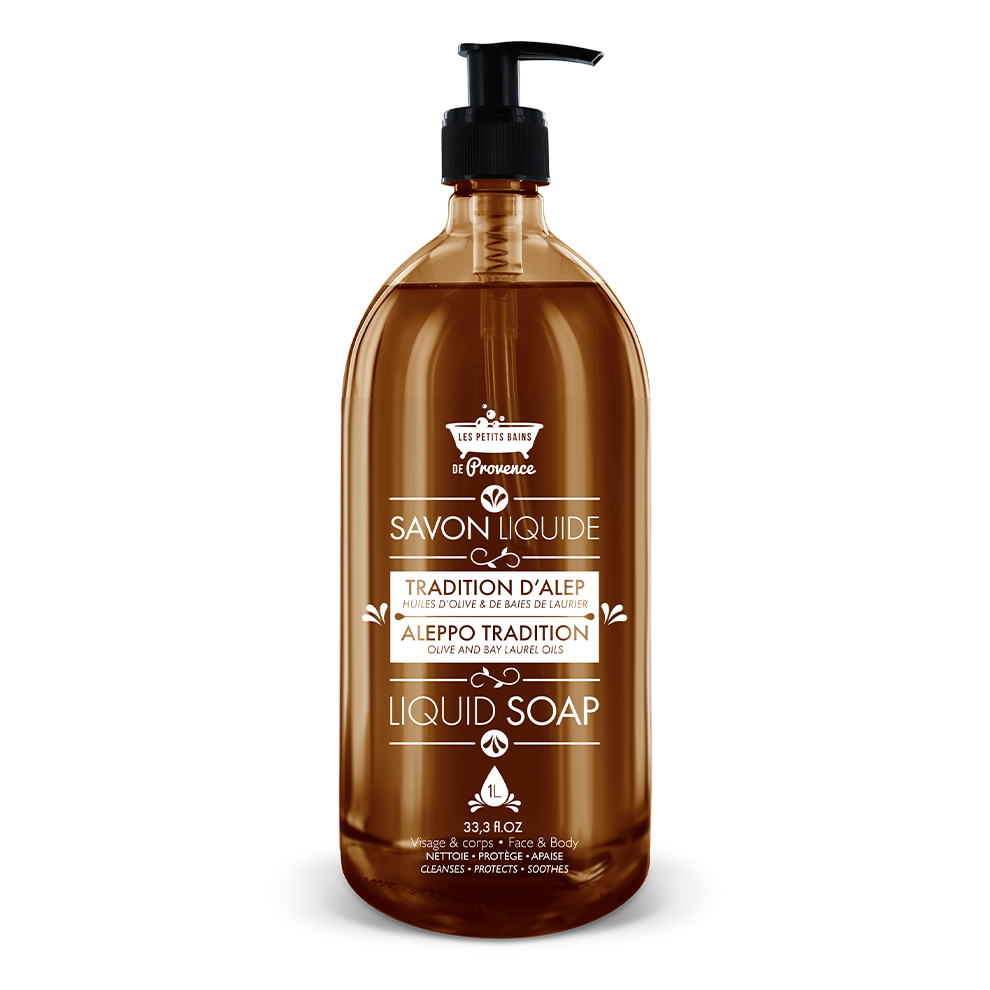 Savon Liquide d'Alep 1L - Les Petits Bains de Provence
