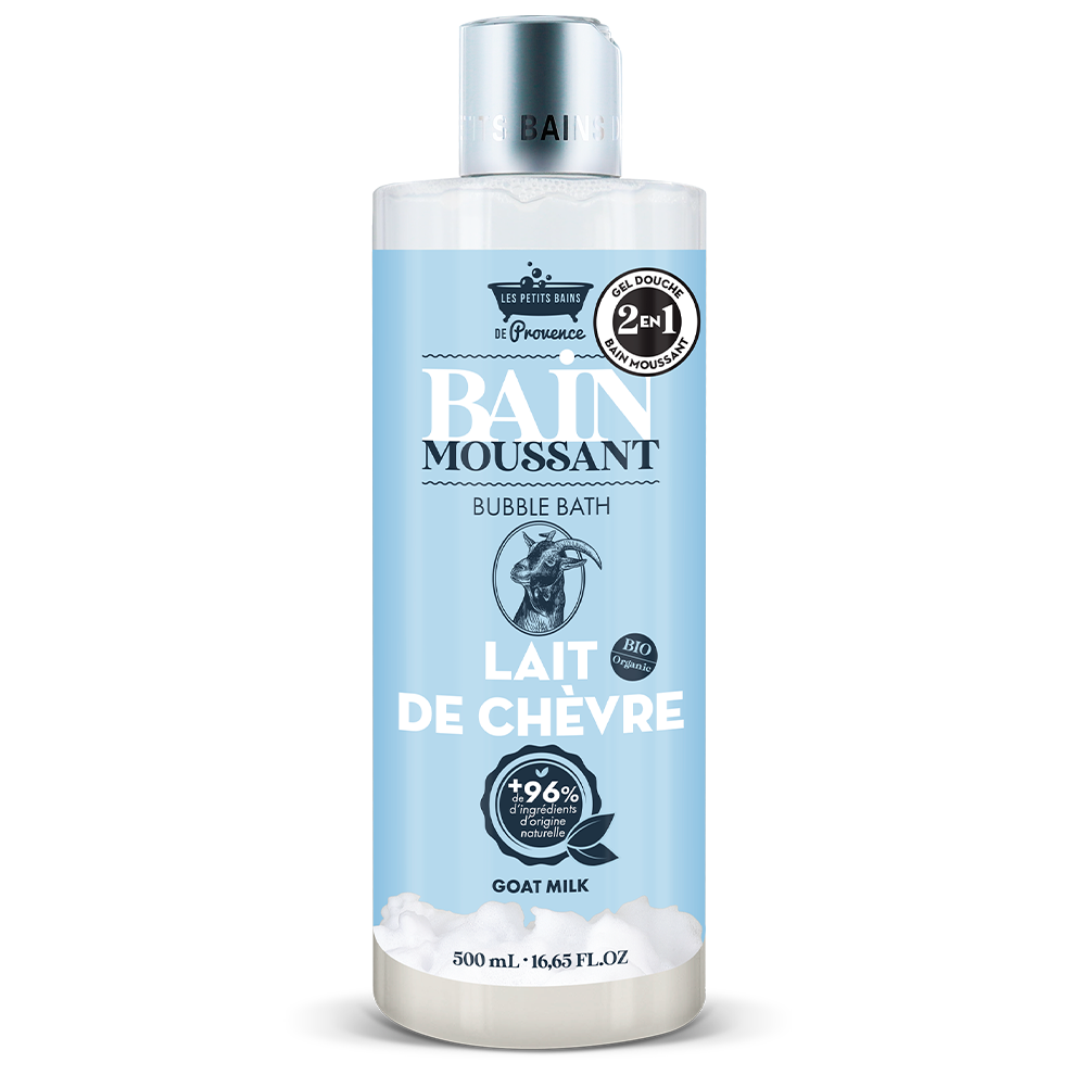 Bain Moussant Lait de Chèvre 500mL - Les Petits Bains de Provence