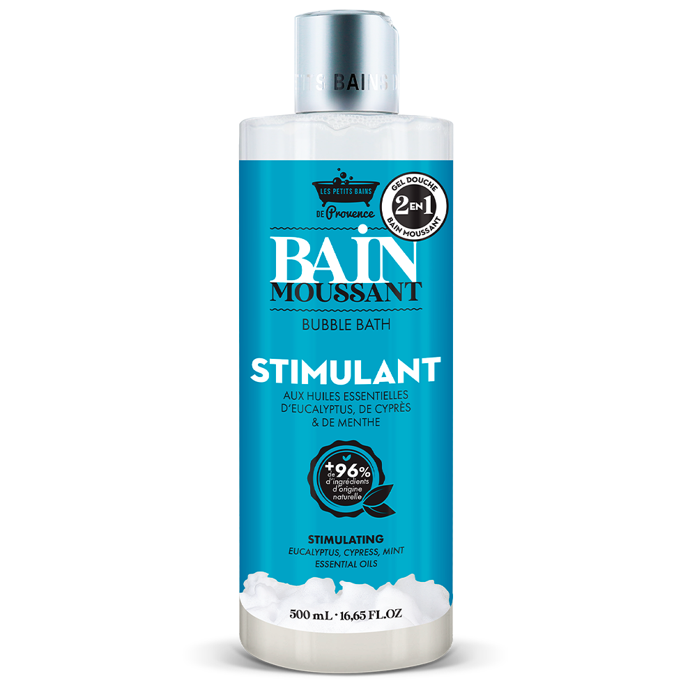 Bain Moussant STIMULANT 500mL - Les Petits Bains de Provence