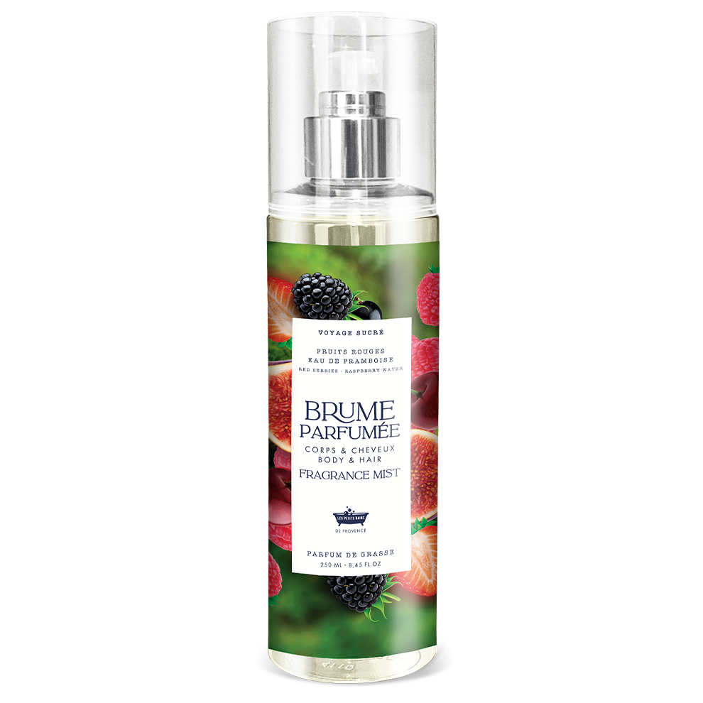 Brume Parfumée Fruits Rouges Eau de Framboise 250ml - Les Petits Bains de Provence