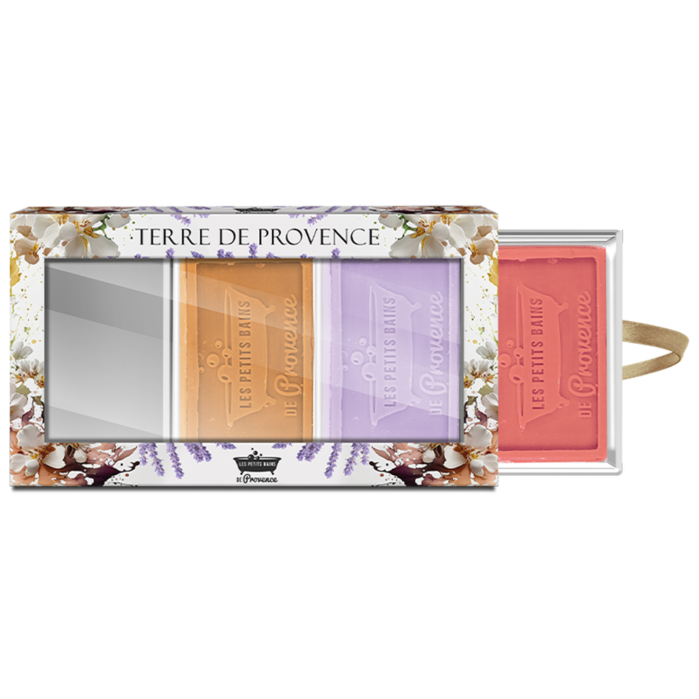 Terre de Provence Drawer Box - 3 Marseille Soaps 100g