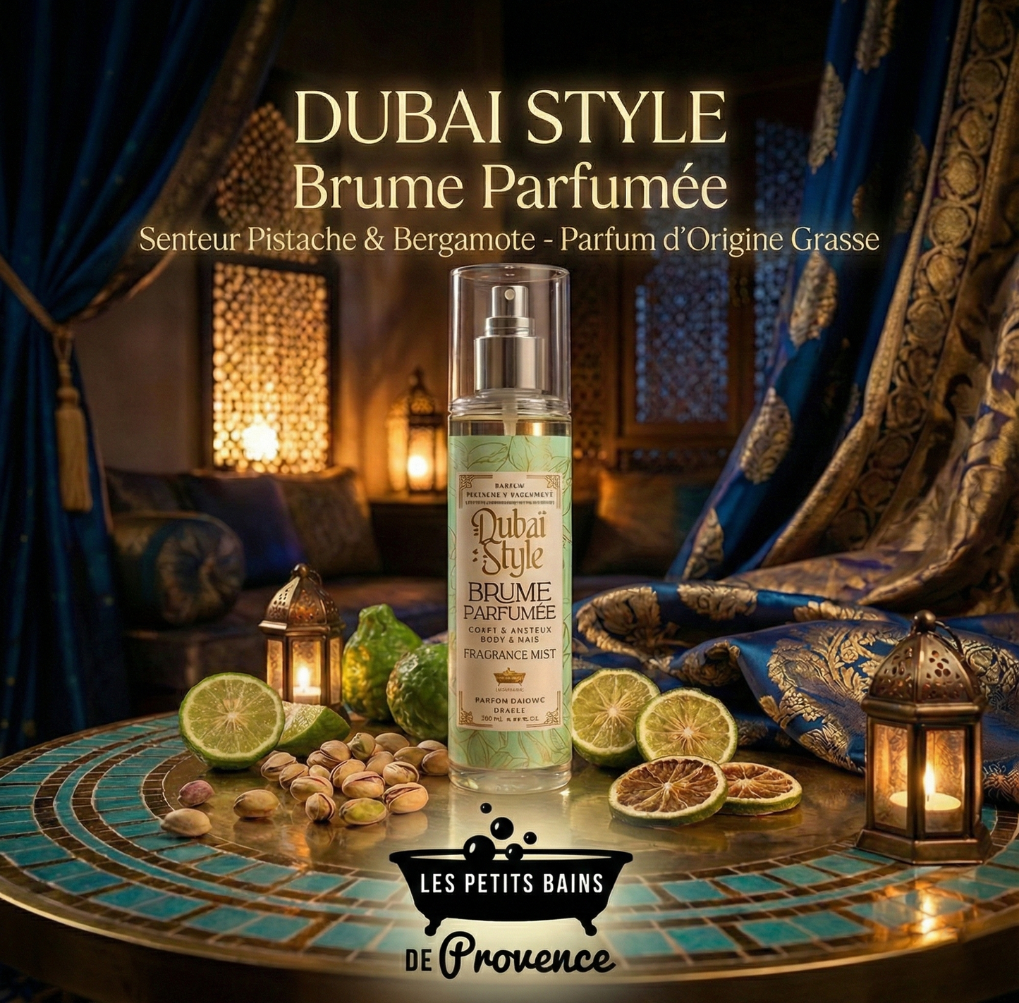 Brume Dubai Style 250ml - Pistache & Bergamote