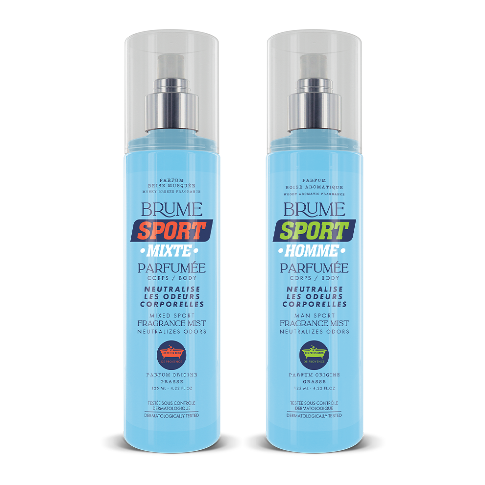 Pack Duo Brumes Sport - Homme & Mixte - 2 brumes 125ml