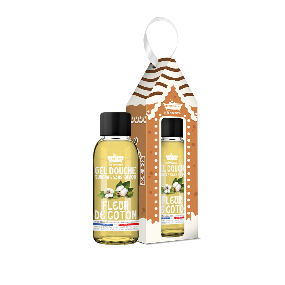Gel Douche Surgras Sans Savon Fleur de Coton 30ml - Coffret Maison des Senteurs