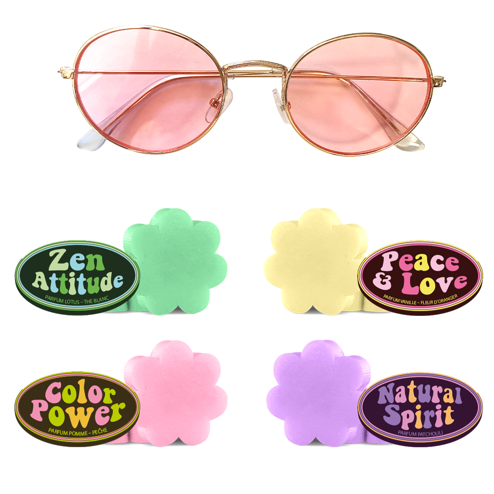 Shower Power Peace & Love Box - Limited Edition with Glasses