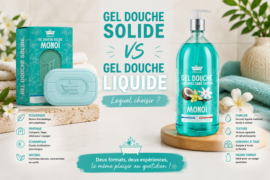 Gel douche solide ou gel douche liquide : lequel choisir ?