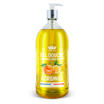 Gel douche 1L Agrumes - Les Petits Bains de Provence