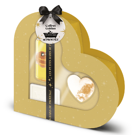 Magnolia Heart Box - Shower Gel, Marseille Soap &amp; Bath Bomb