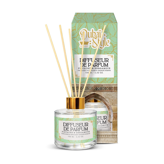 Diffuseur de Parfum Dubai Style 100ml – Pistache & Bergamote