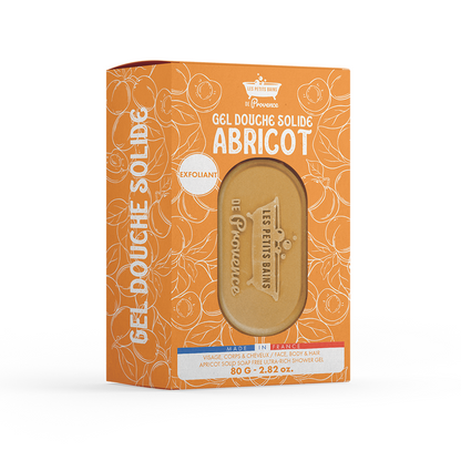 Gel Douche Solide Abricot Exfoliant – Visage & Corps – 80g