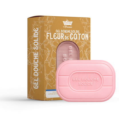Gel Douche Solide Fleur de coton – Visage, Corps & Cheveux – 80 g