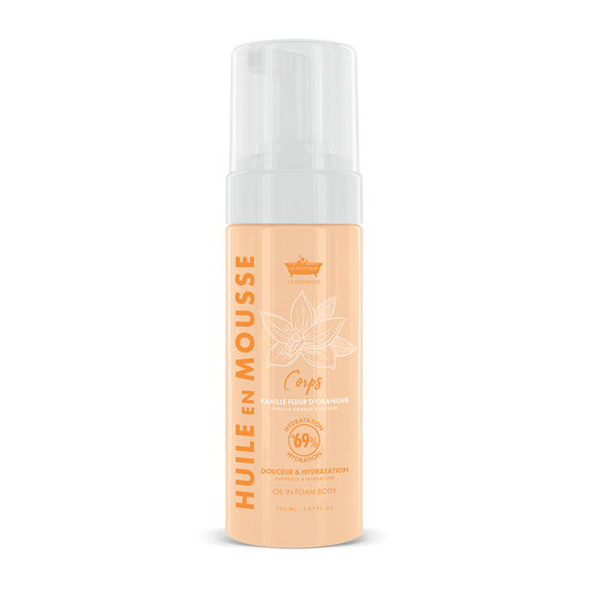 Huile en Mousse Vanille Fleur d’Oranger 150ml