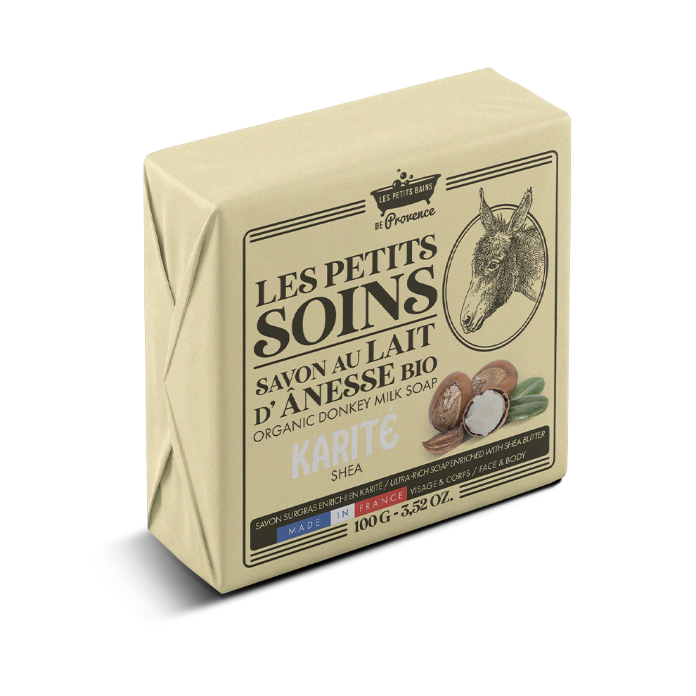 Savon au Lait d'Anesse Bio Karité 100g - Les Petits Soins