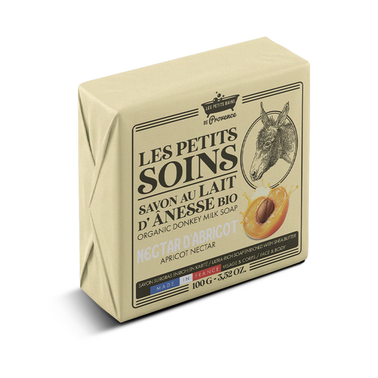 Savon au Lait d'Anesse Bio Nectar d'Abricot 100g - Les Petits Soins