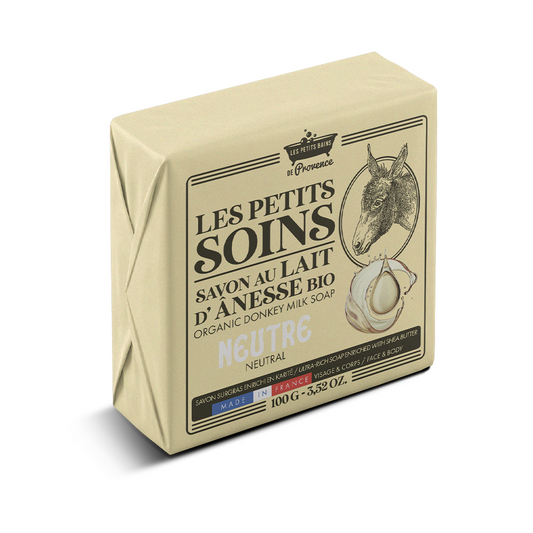Savon au Lait d'Anesse Bio Neutre 100g - Les Petits Soins
