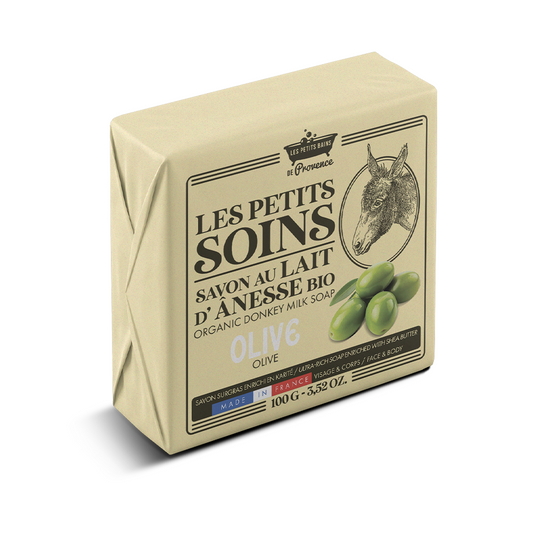 Savon au Lait d'Anesse Bio Olive 100g - Les Petits Soins