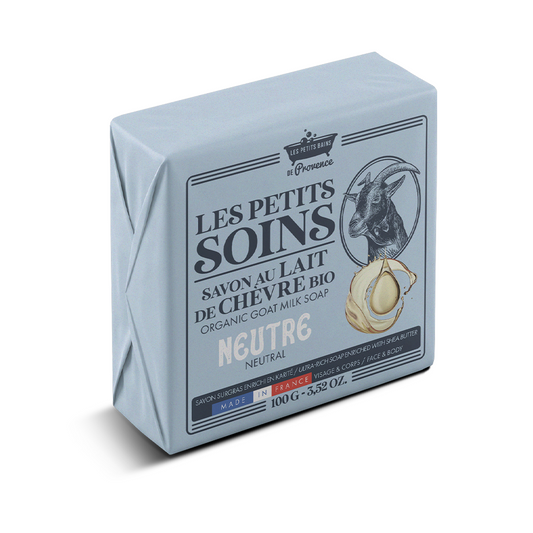 Savon au Lait de Chèvre Bio Neutre 100g - Les Petits Soins