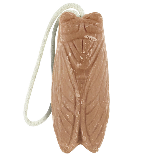 Savon cigale avec cordelette 140g – Monoï, Lavande ou Karité