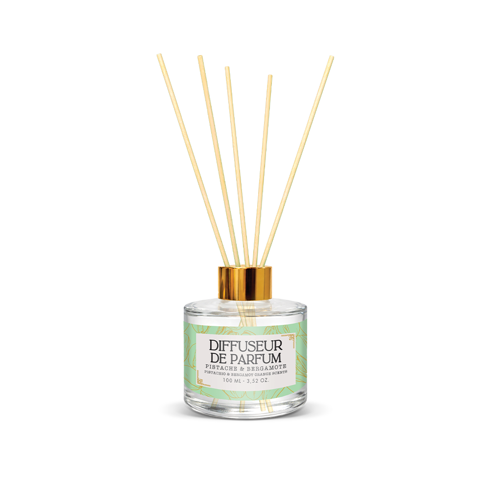 Diffuseur de Parfum Dubai Style 100ml – Pistache & Bergamote