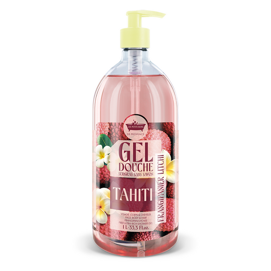 Gel douche 1L Tahiti - Frangipanier Litchi - Série limitée Road Trip