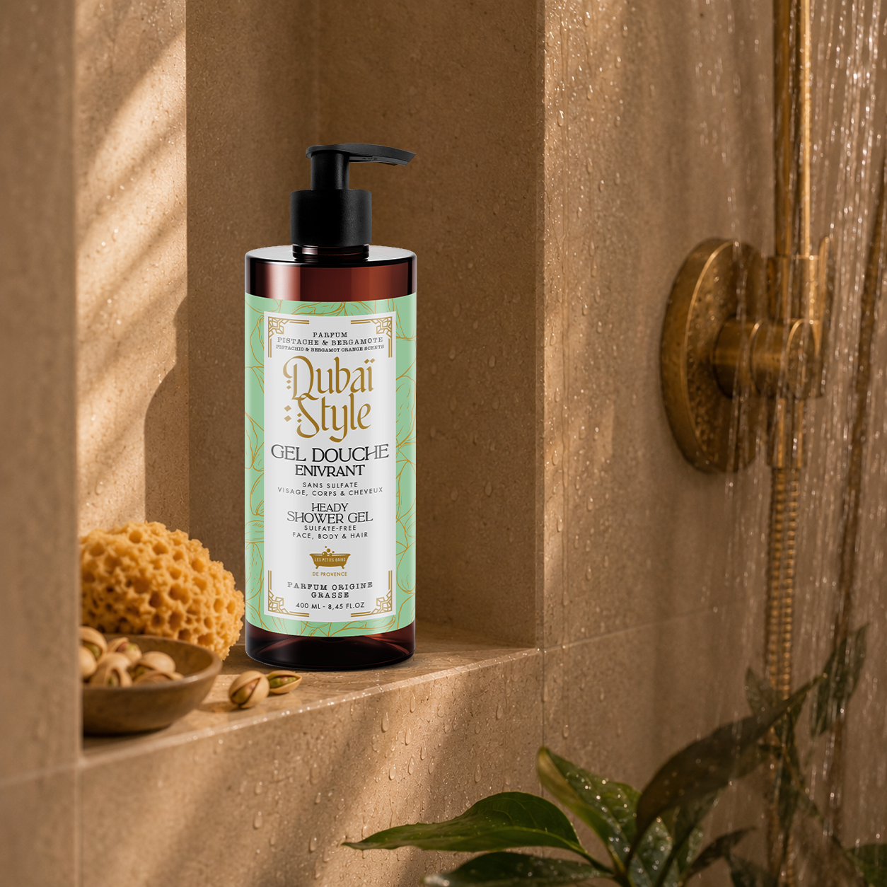 Gel Douche Enivrant Dubaï Style 400ml – Pistache & Bergamote