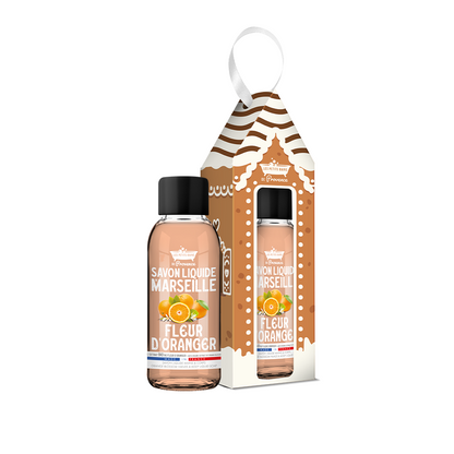Savon Liquide de Marseille Fleur d'oranger 30ml - Coffret Maison des Senteurs