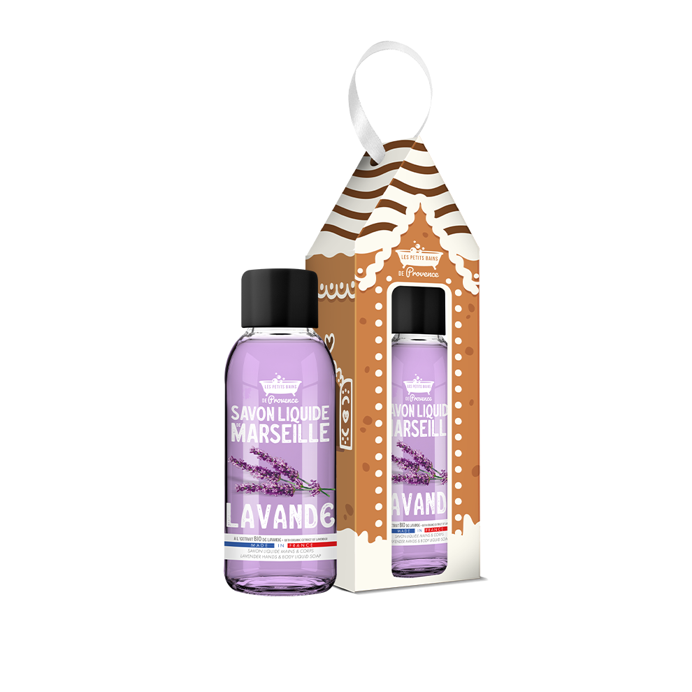 Savon Liquide de Marseille Lavande 30ml - Coffret Maison des Senteurs