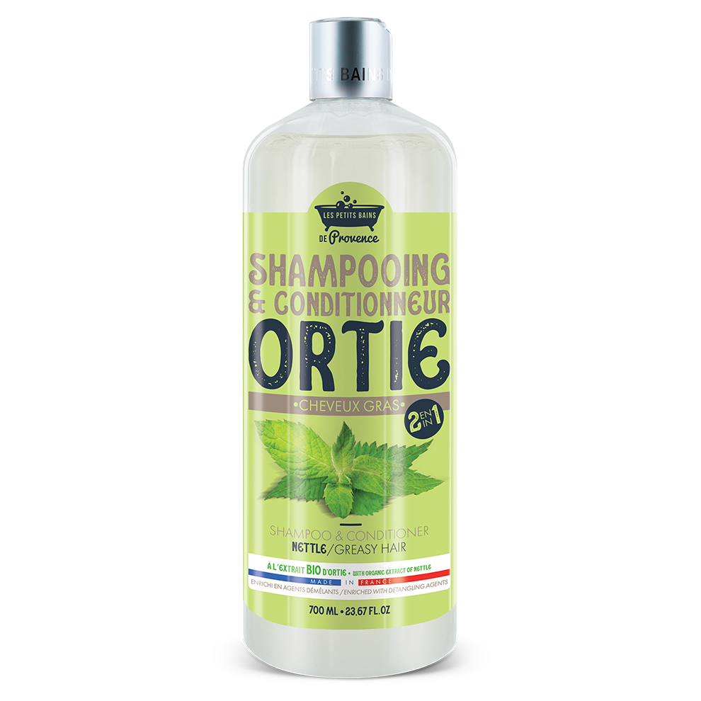 Shampooing 2en1 Ortie 700ml - Les Petits Bains de Provence