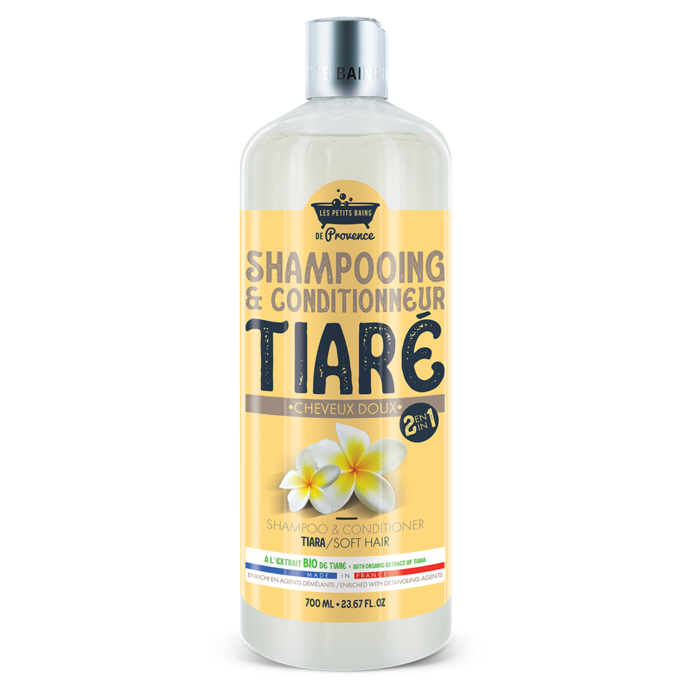 Shampooing 2en1 Tiaré 700ml - Les Petits Bains de Provence